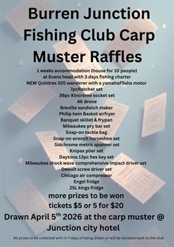 Burren Junction Carp Muster Raffle