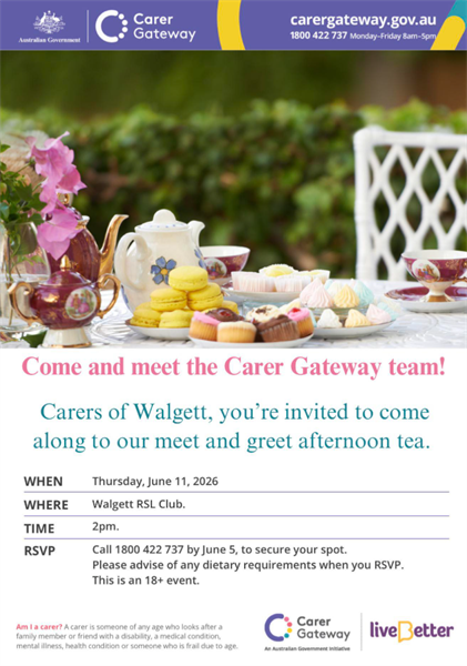 Come and meet the Carer Gateway team