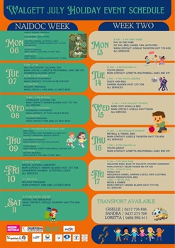 Walgett July Holiday Schedule