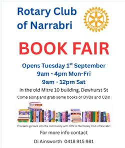 Rotary Club of Narrabri Book Fair